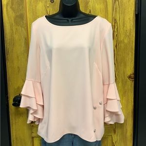 Baby Peach Badgley Mischka Blouse